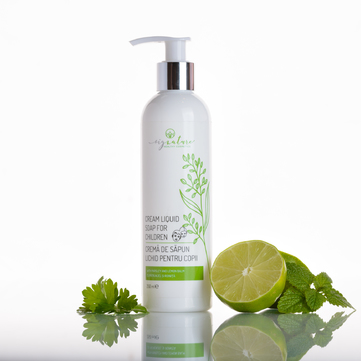 Premium Liquid Soap Cream with Lime, Parsley and Lemon - Balm for Kids - 250 ml