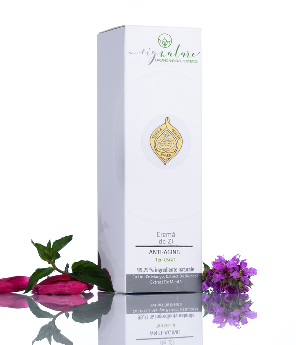 Hydrating Day cream for Dry Skin with Mango Butter, Peony Extract and Mint Extract - 50 ml 