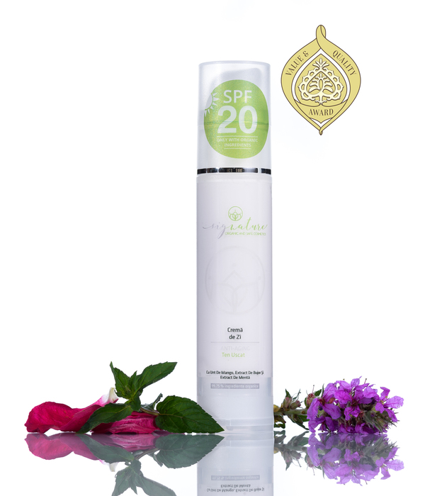 Hydrating Day cream for Dry Skin with Mango Butter, Peony Extract and Mint Extract - 50 ml 