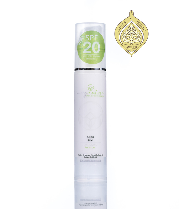 Hydrating Day cream for Dry Skin with Mango Butter, Peony Extract and Mint Extract - 50 ml 